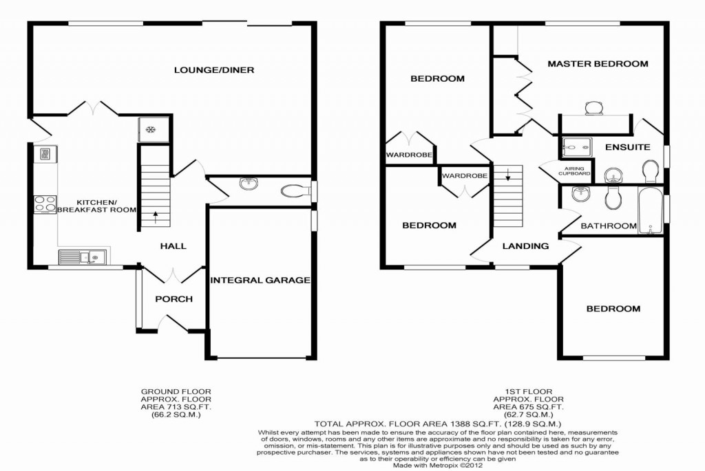 Floorplans For Mount Crescent, Warley, Brentwood, CM14