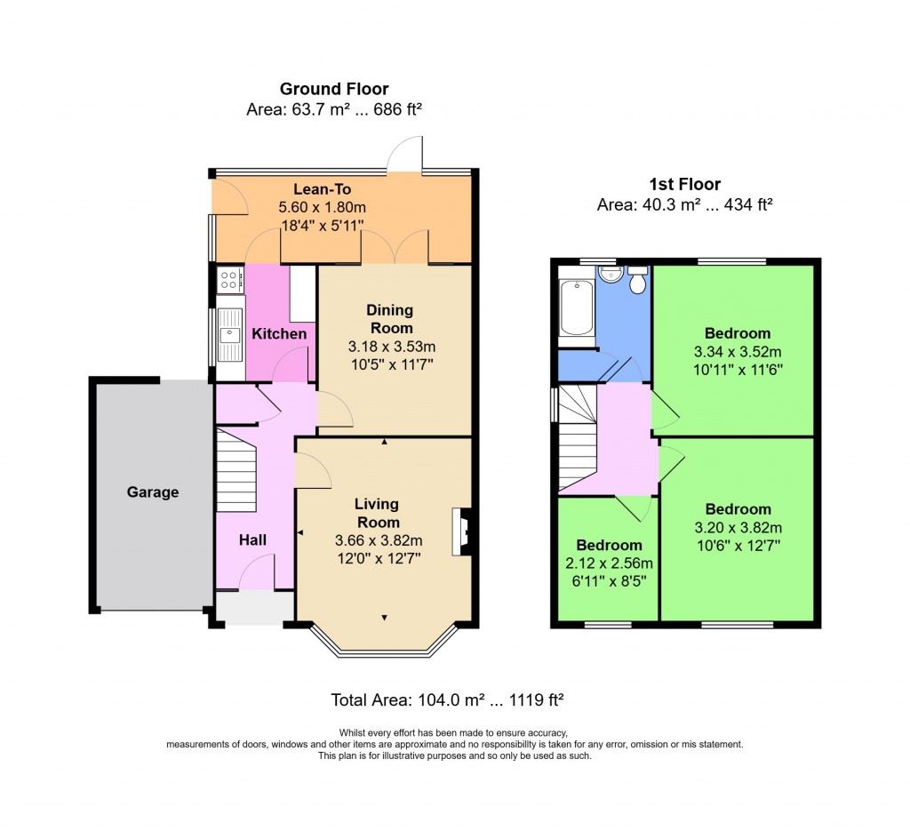 Floorplans For Ingrebourne Gardens, Upminster, Essex, RM14
