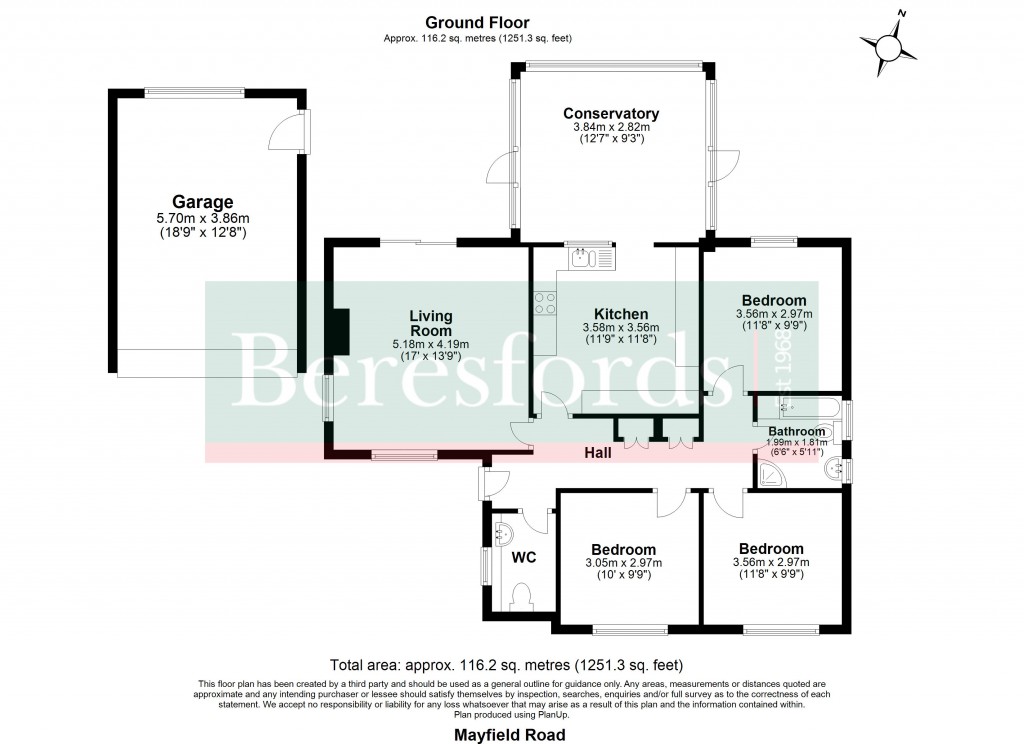 Floorplans For Mayfield Road, Writtle, Chelmsford, Essex, CM1