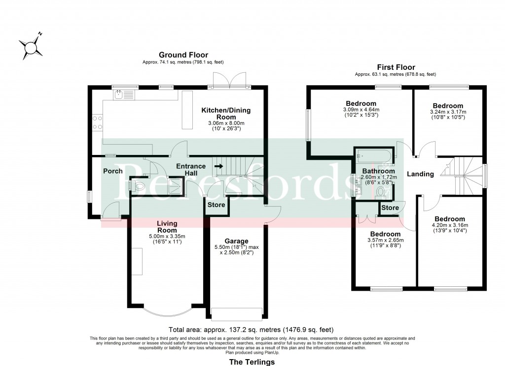 Floorplans For The Terlings, Brentwood, Essex, CM14