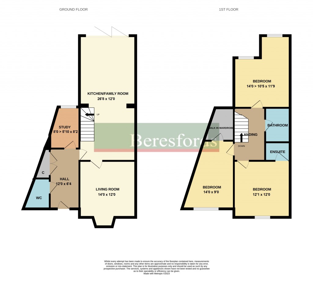 Floorplans For Crescent Road, Warley, Brentwood, Essex, CM14