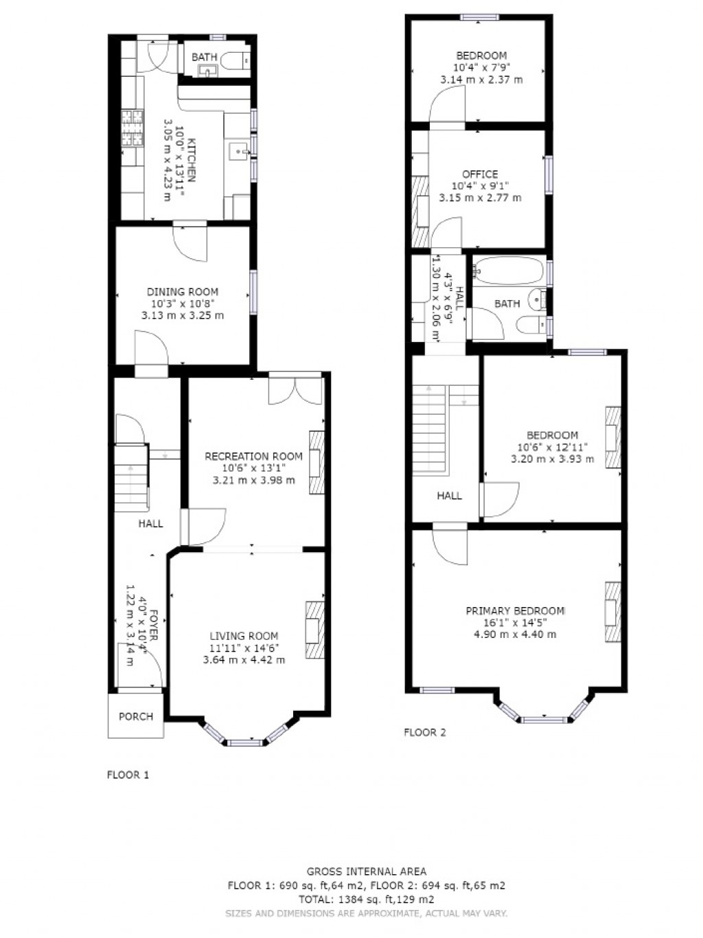 Floorplans For Ongar Road, Brentwood, Essex, CM15