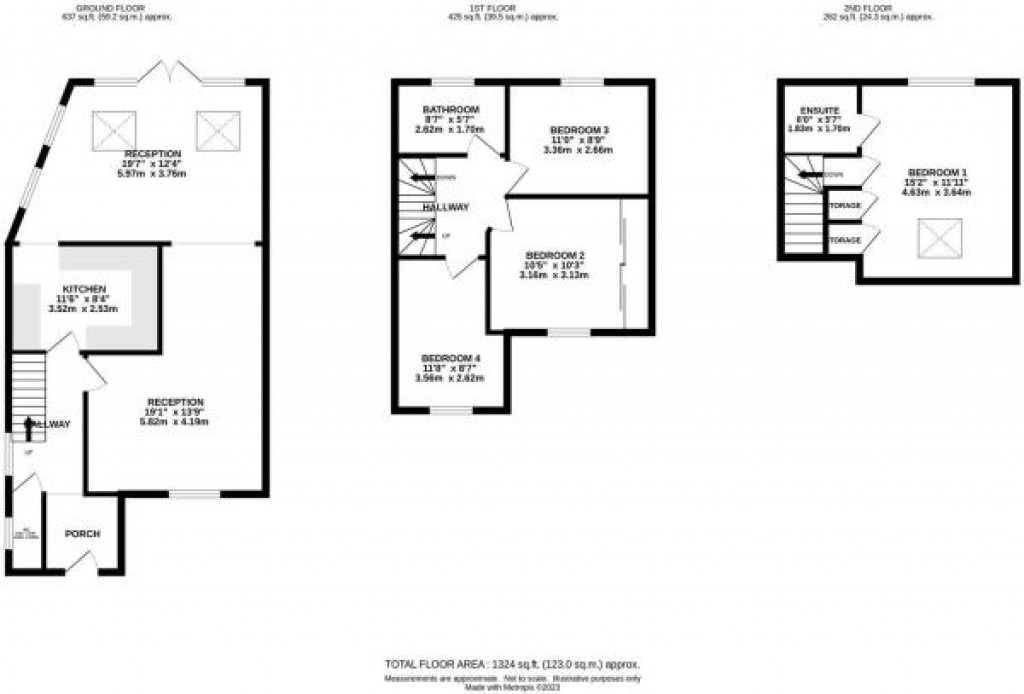 Floorplans For Woodland Avenue, Hutton, Brentwood, Essex, CM13