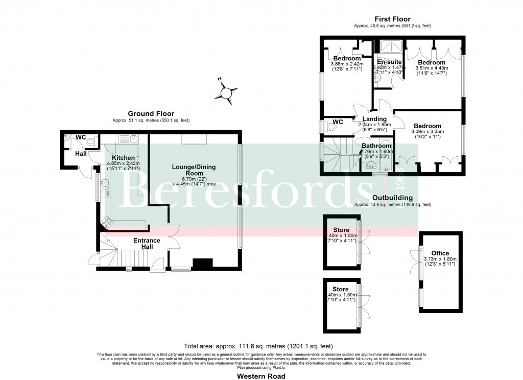 Floorplans For Western Road, Brentwood, Essex, CM14