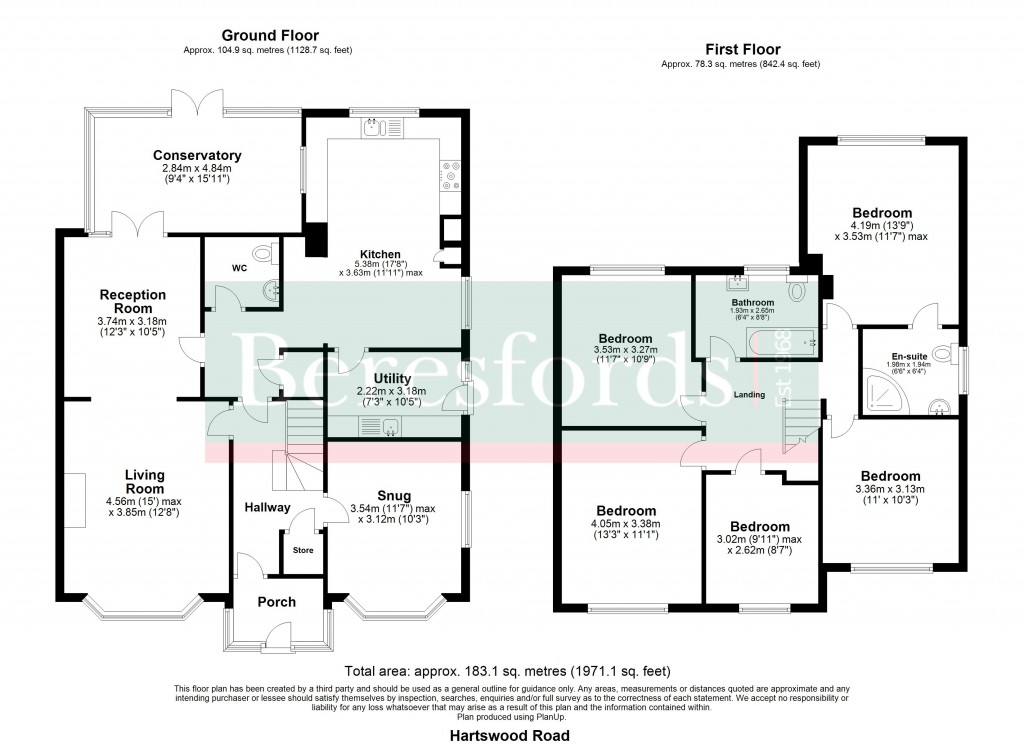 Floorplans For Hartswood Road, Warley, Brentwood, Essex, CM14