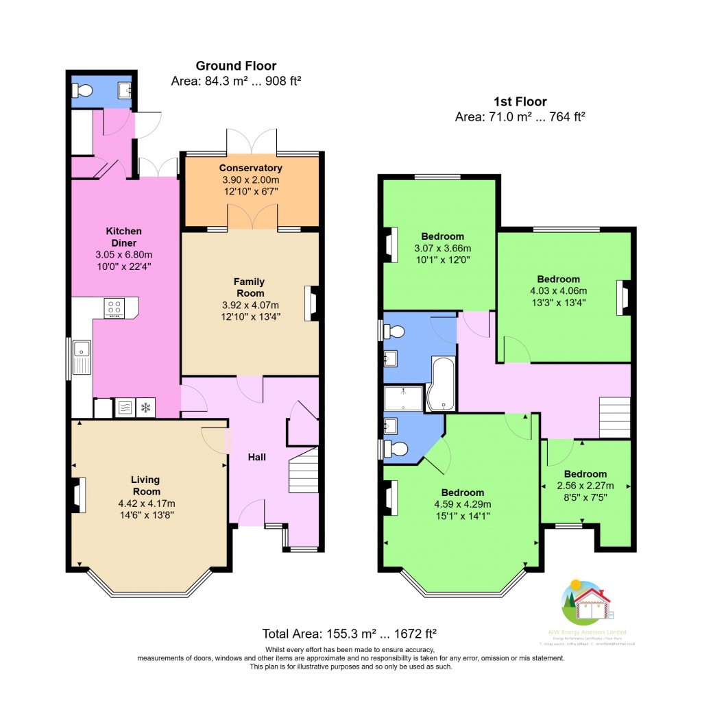 Floorplans For Park Road, Brentwood, Essex, CM14