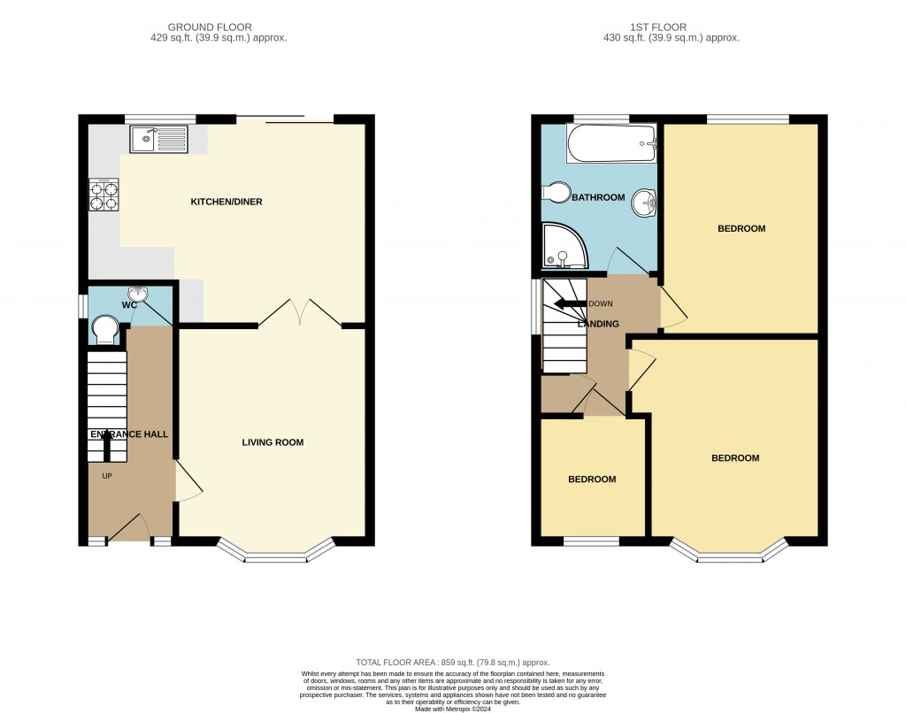 Floorplans For Edwards Way, Hutton, Brentwood, Essex, CM13