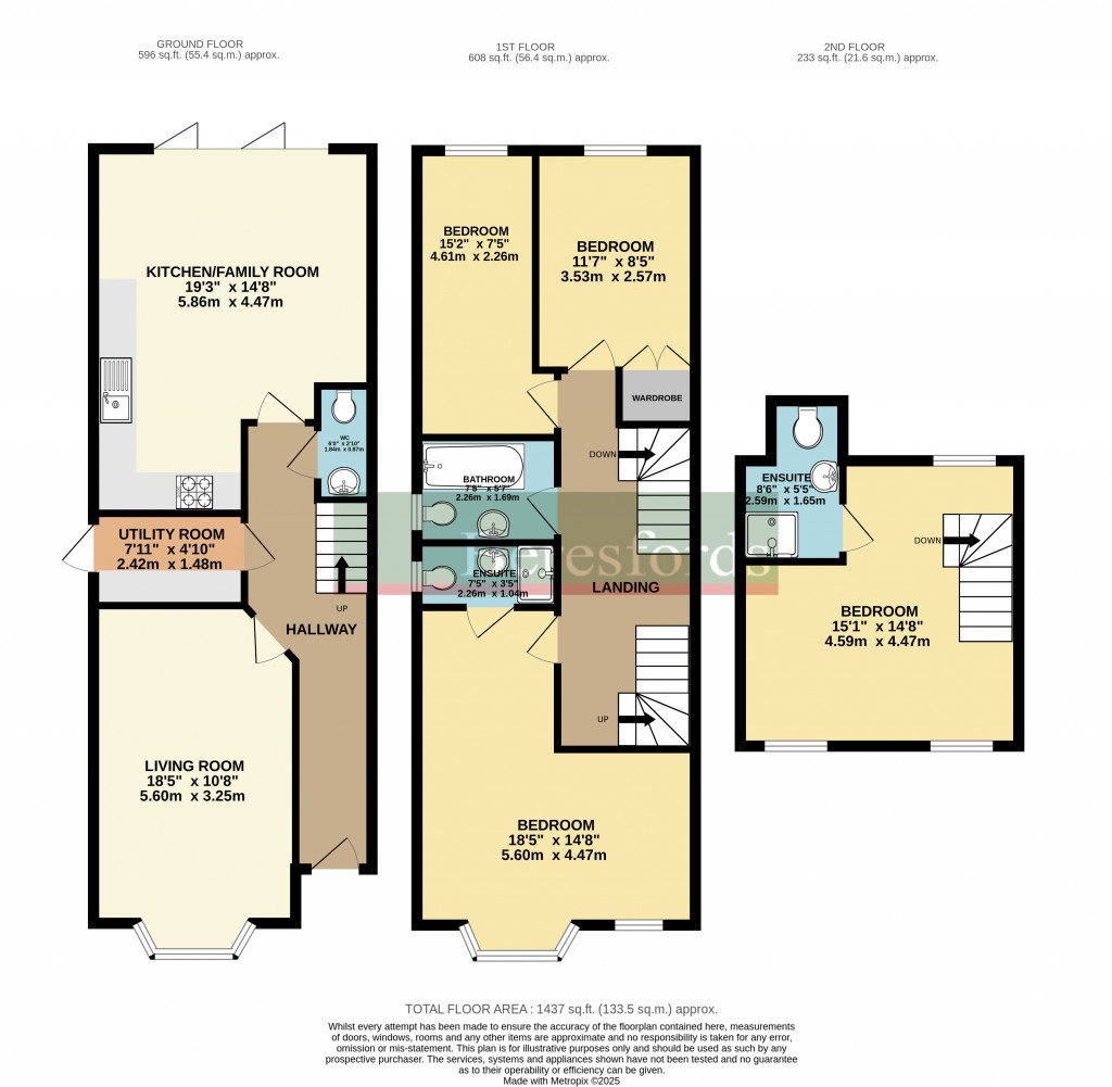 Floorplans For Robin Hood Road, Brentwood, Essex, CM15