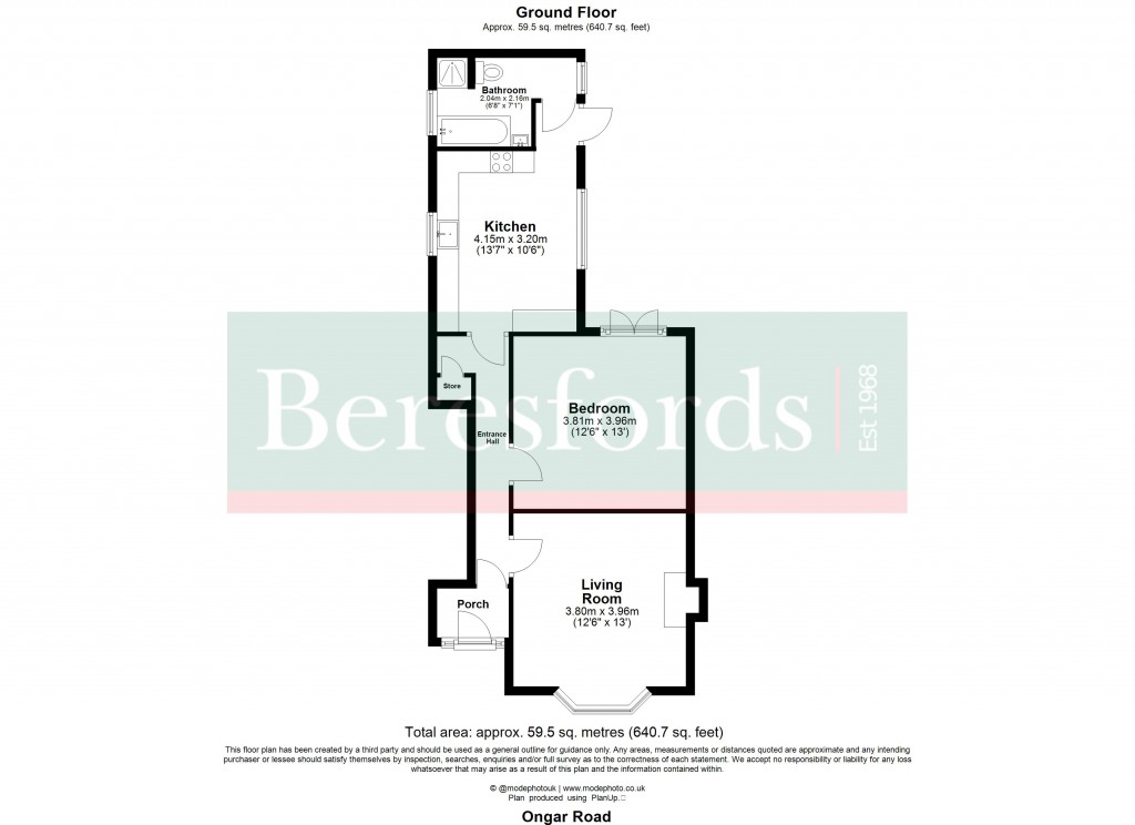 Floorplans For Ongar Road, Brentwood, Essex, CM15