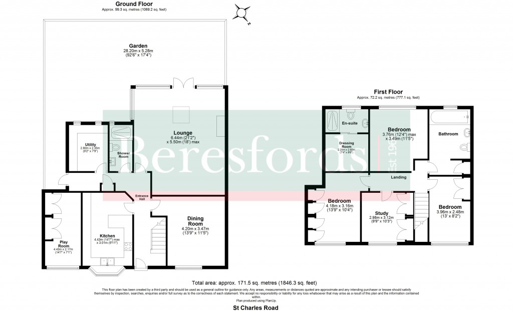 Floorplans For St. Charles Road, Brentwood, Essex, CM14