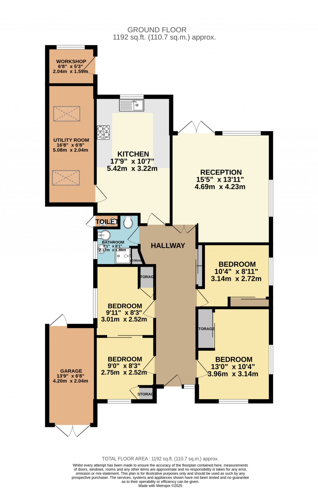 Floorplans For Tennyson Road, Hutton, Brentwood, Essex, CM13