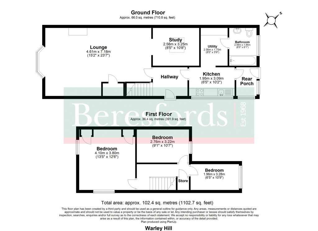 Floorplans For Warley Hill, Great Warley, Brentwood, Essex, CM13
