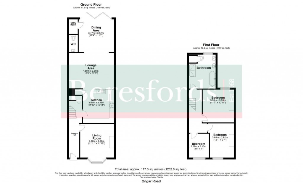 Floorplans For Ongar Road, Brentwood, Essex, CM15