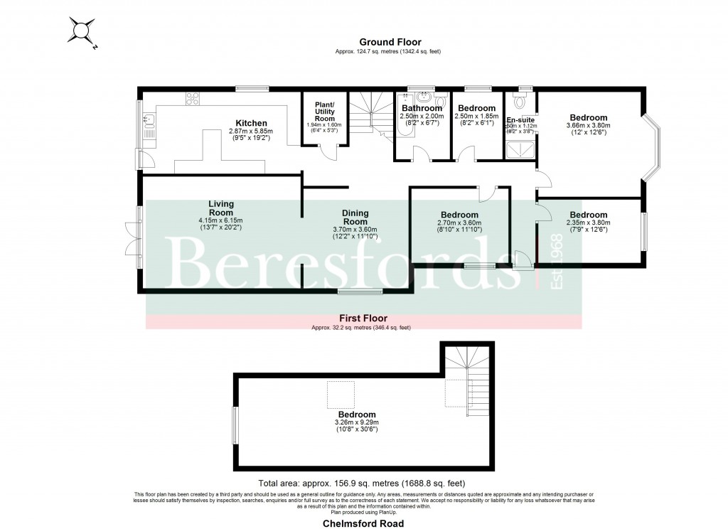 Floorplans For Chelmsford Road, Shenfield, Brentwood, Essex, CM15