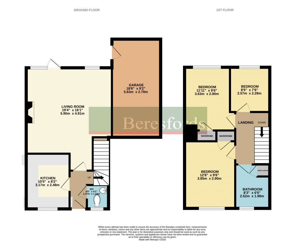 Floorplans For Brackens Drive, Warley, Brentwood, Essex, CM14