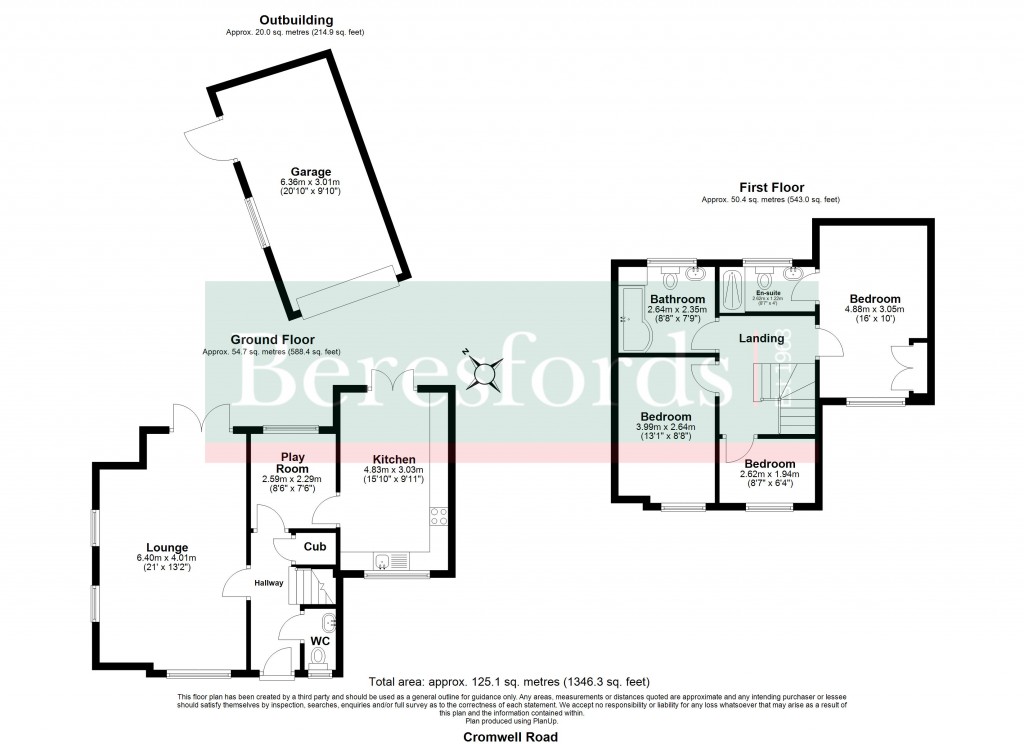 Floorplans For Cromwell Road, Warley, Brentwood, Essex, CM14