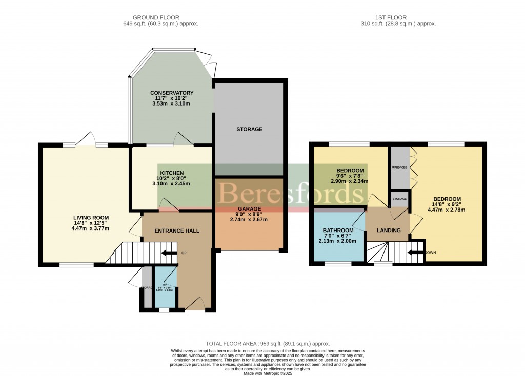 Floorplans For Brackens Drive, Warley, Brentwood, Essex, CM14