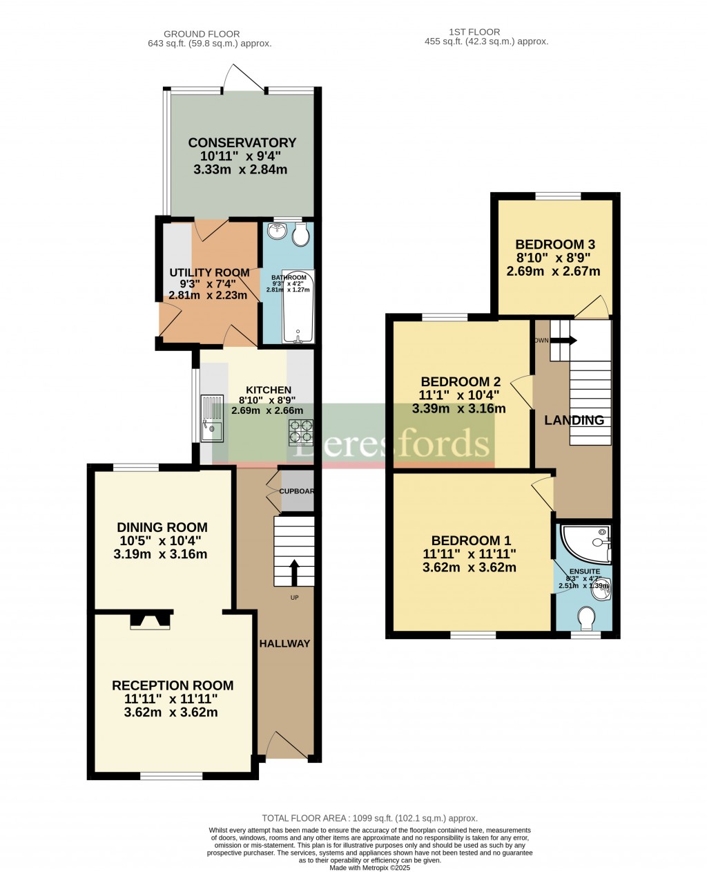 Floorplans For Junction Road, Warley, Brentwood, Essex, CM14