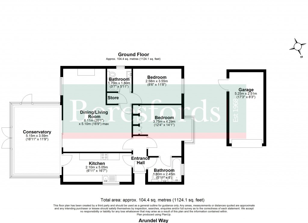 Floorplans For Arundel Way, Billericay, Essex, CM12