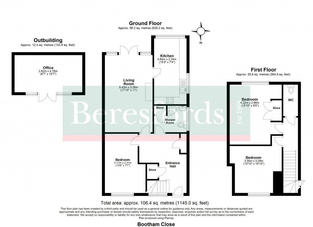 Floorplans For Bootham Close, Billericay, Essex, CM12