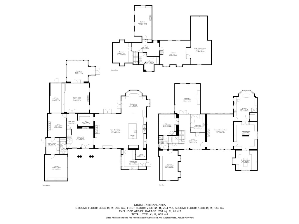 Floorplans For Norsey Road, Billericay, Essex, CM11