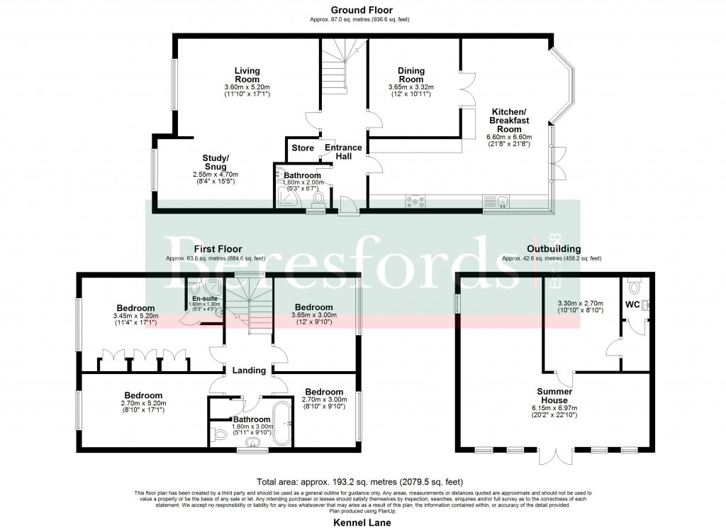 Floorplans For Kennel Lane, Billericay, Essex, CM11