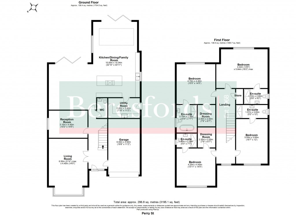 Floorplans For Perry Street, Billericay, Essex, CM12