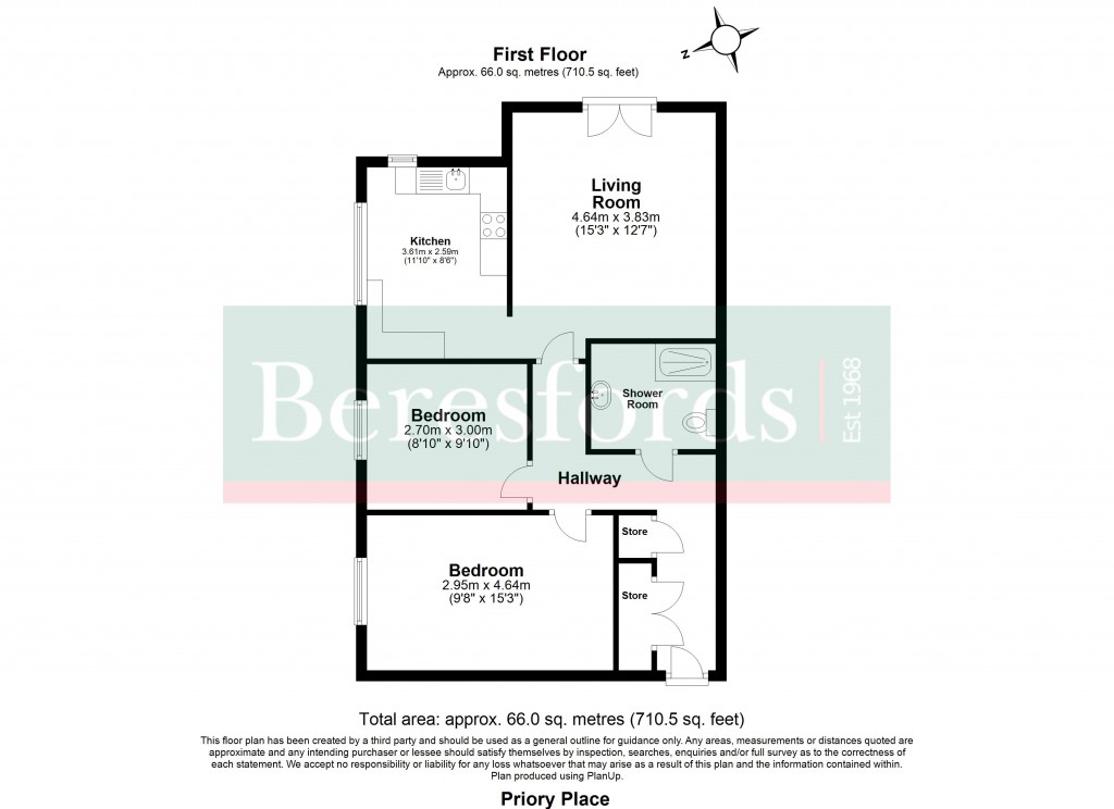Floorplans For Stock Road, Billericay, Essex, CM12