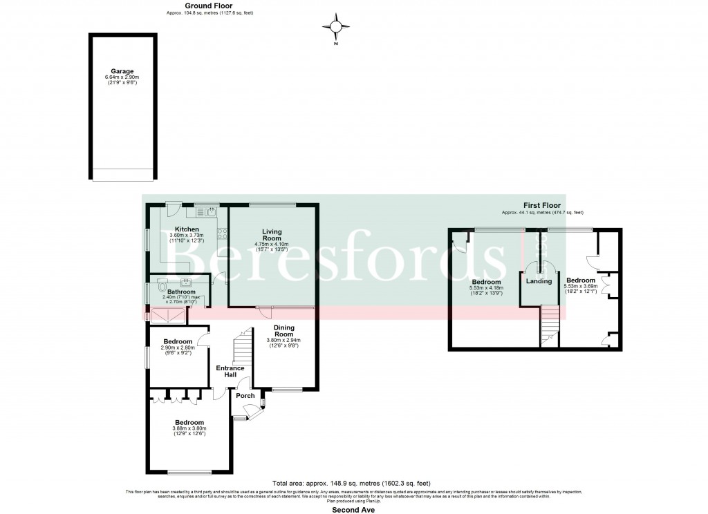 Floorplans For Second Avenue, Billericay, Essex, CM12