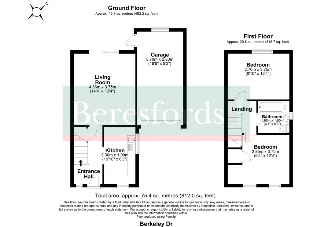 Floorplans For Berkeley Drive, Billericay, Essex, CM12