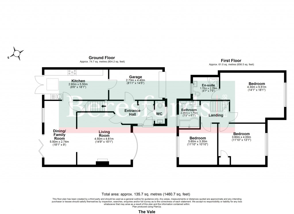Floorplans For The Vale, Stock, Ingatestone, Essex, CM4