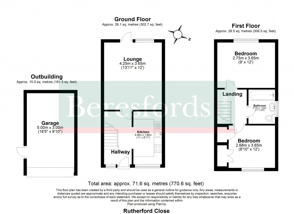 Floorplans For Rutherford Close, Billericay, Essex, CM12
