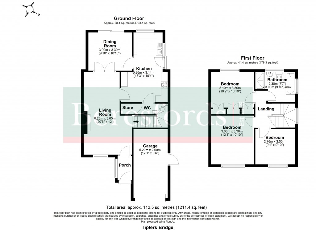 Floorplans For Tiplers Bridge, Ramsden Heath, Billericay, Essex, CM11