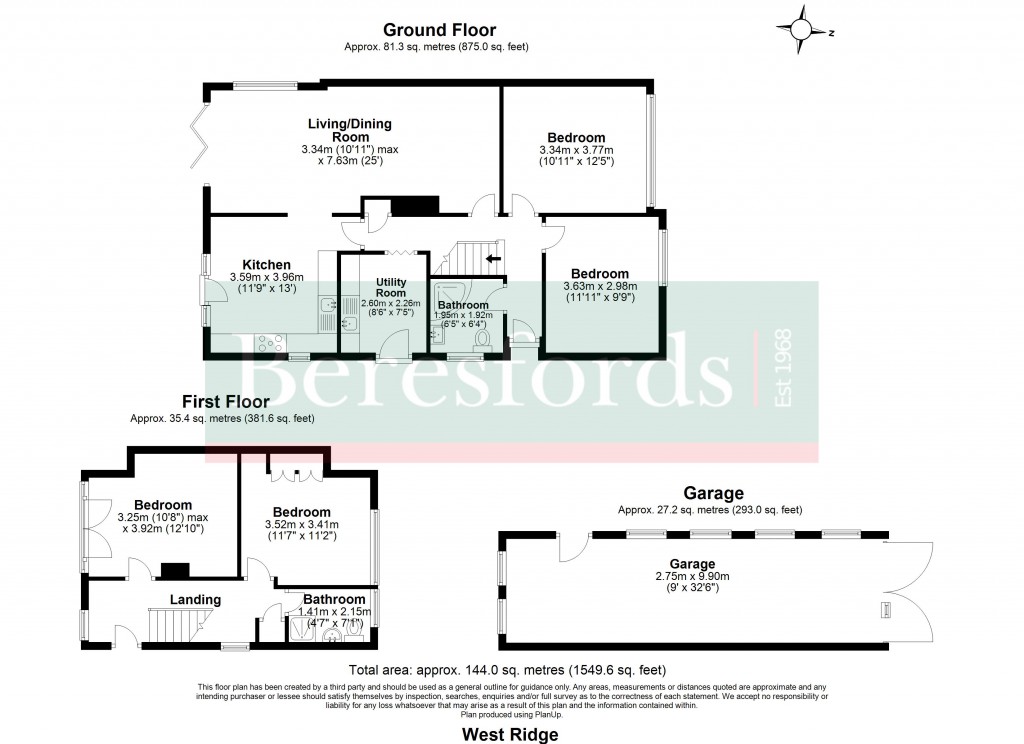 Floorplans For West Ridge, Billericay, Essex, CM12