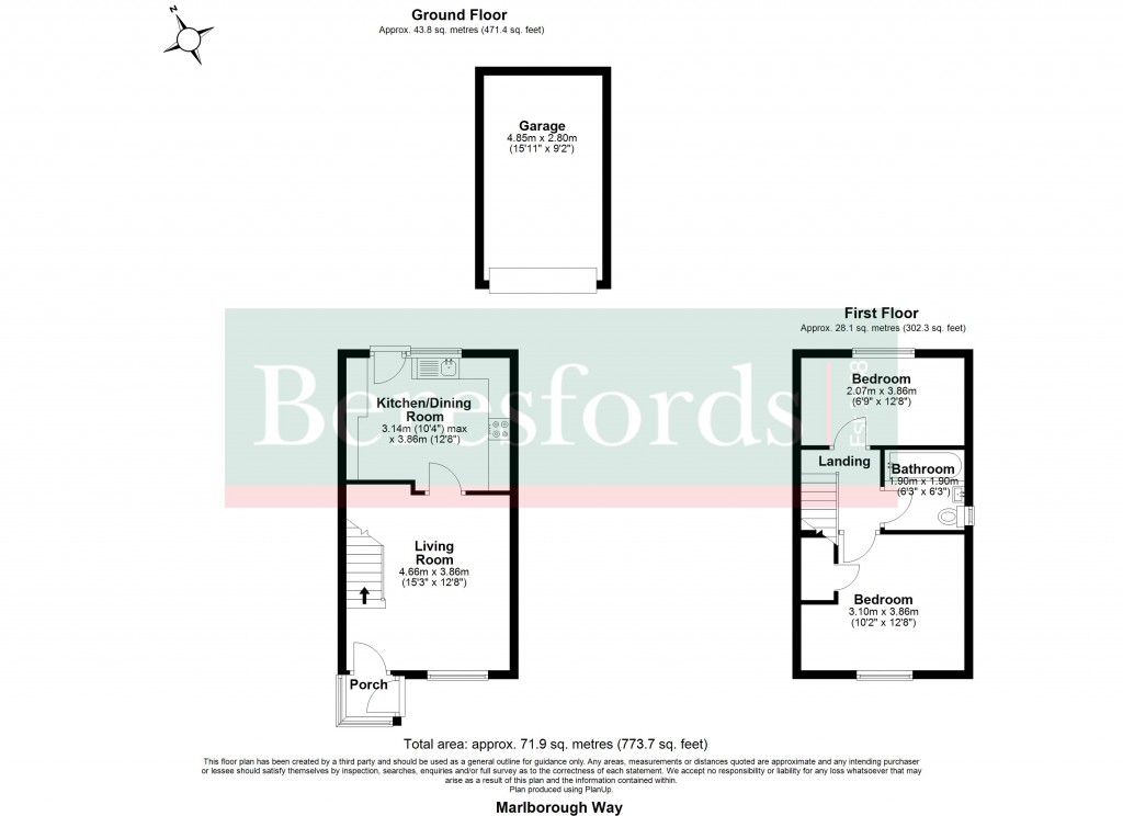 Floorplans For Marlborough Way, Billericay, Essex, CM12