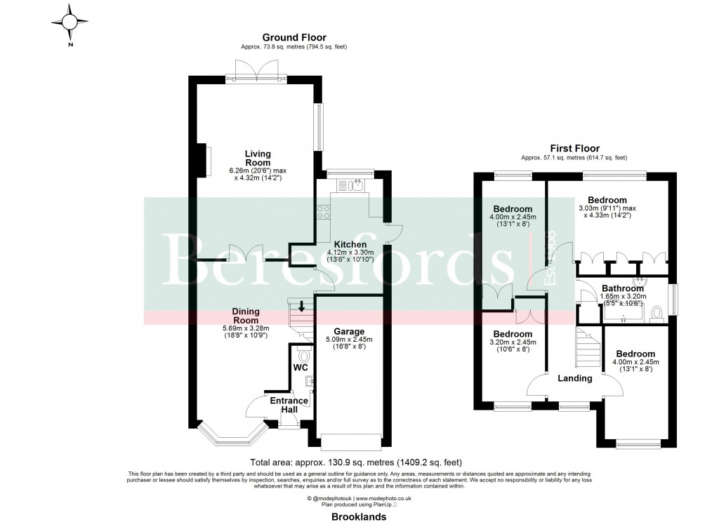 Floorplans For Brooklands, Wickford, Essex, SS12
