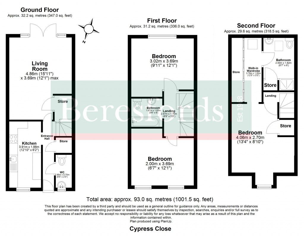 Floorplans For Cypress Close, Laindon, Basildon, Essex, SS15