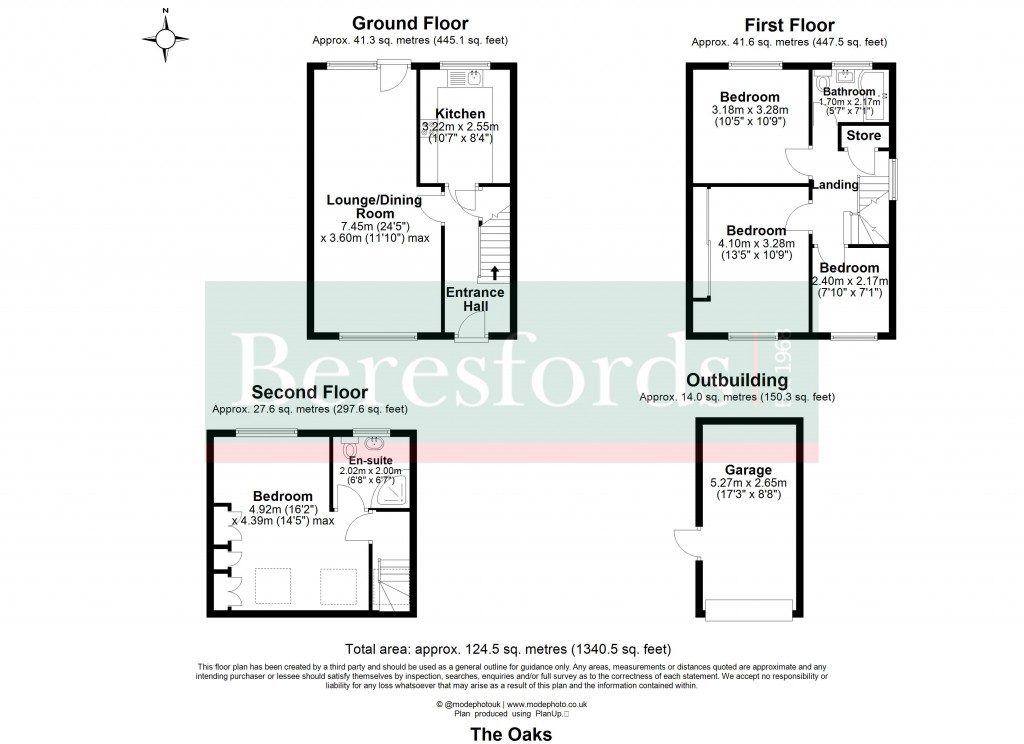 Floorplans For The Oaks, Billericay, Essex, CM11