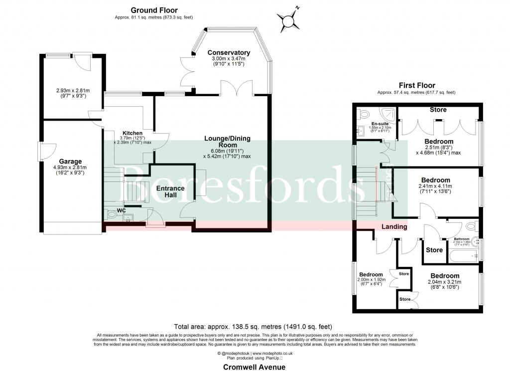 Floorplans For Cromwell Avenue, Billericay, Essex, CM12