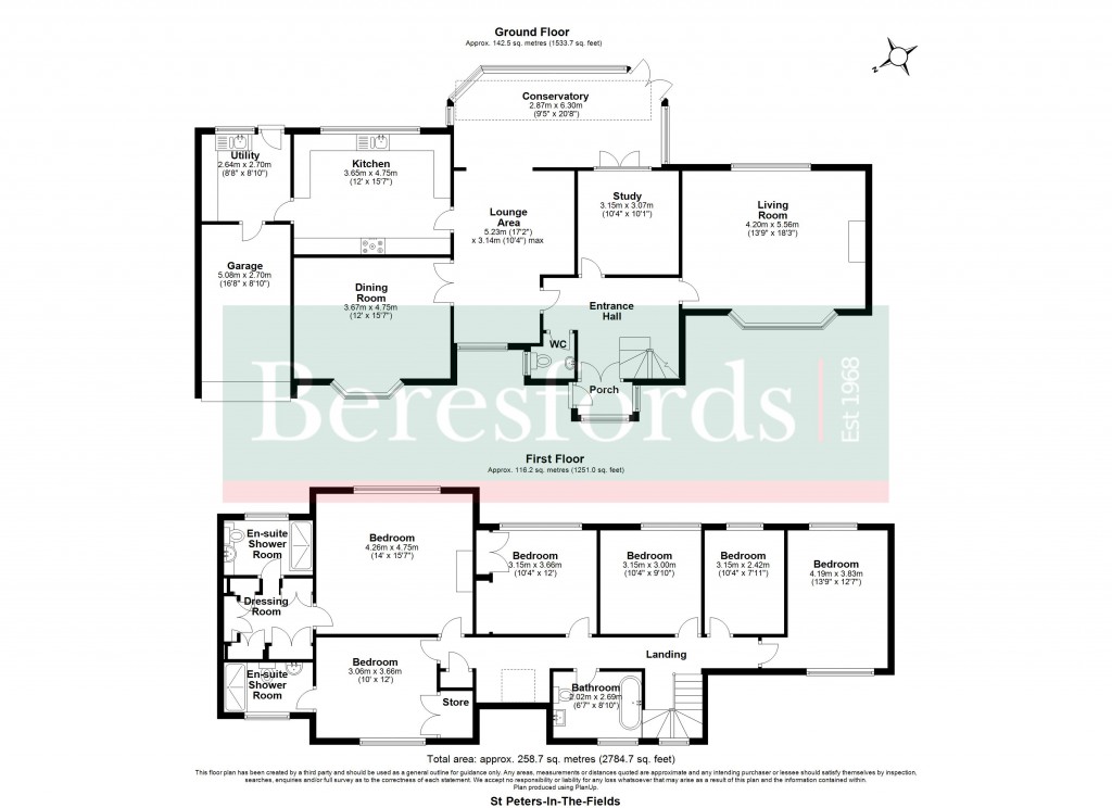 Floorplans For St. Peters in the Field, Braintree, Essex, CM7