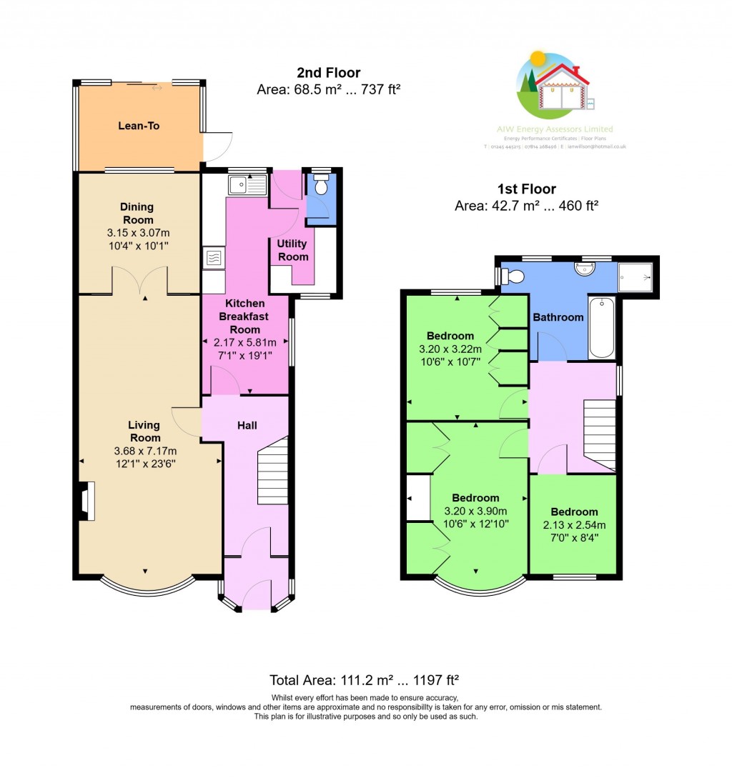 Floorplans For Dawes Avenue, Hornchurch, RM12