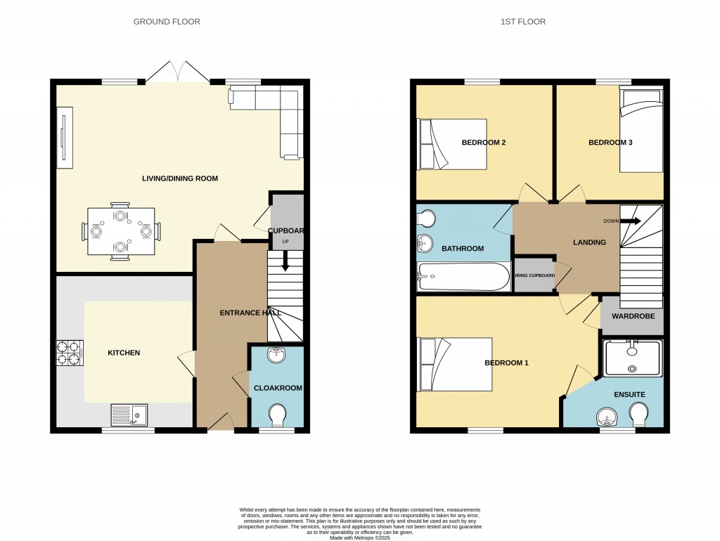 Floorplans For Bamboo Crescent, Braintree, Essex, CM7