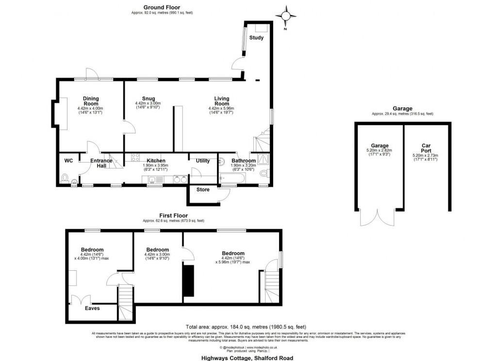 Floorplans For Shalford Road, Rayne, Braintree, Essex, CM77