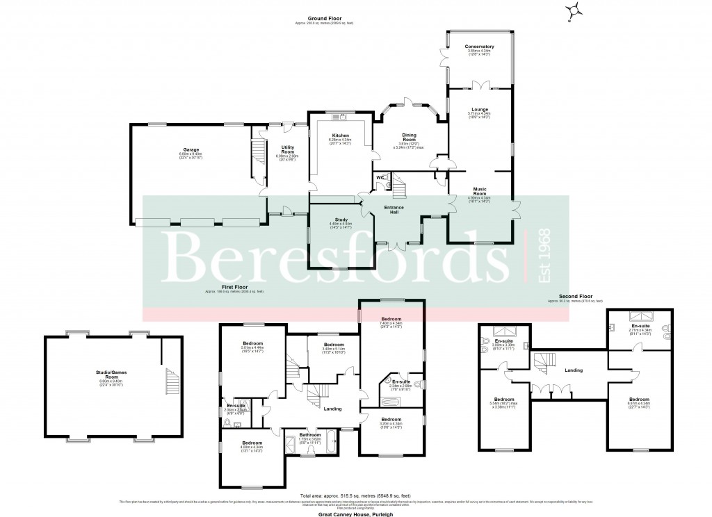 Floorplans For Hackmans Lane, Purleigh, Chelmsford, Essex, CM3