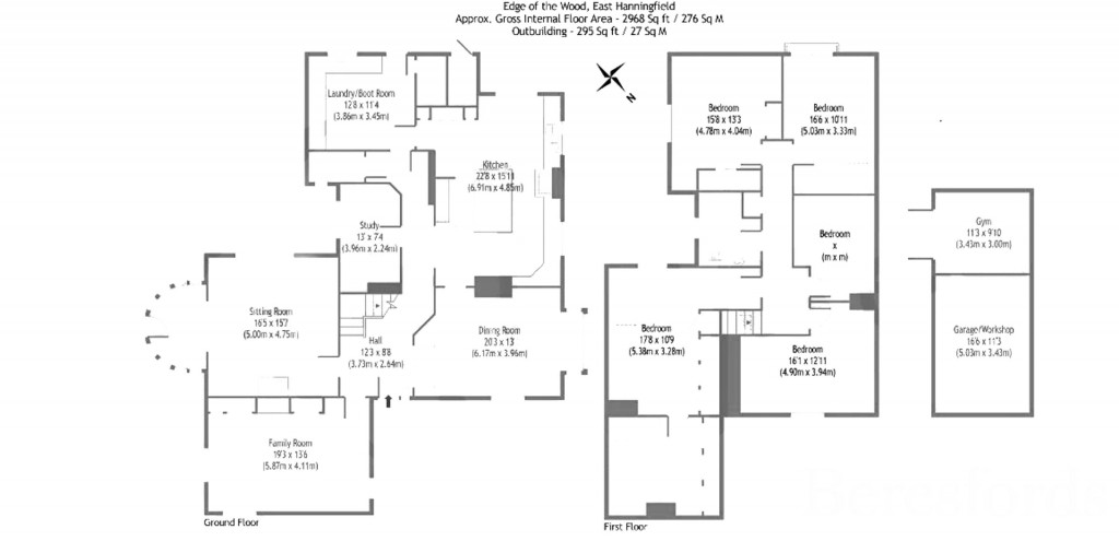 Floorplans For East Hanningfield Road, Howe Green, Sandon, Essex, CM2