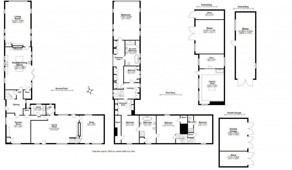 Floorplans For Onslow Green, Barnston, Dunmow, Essex, CM6