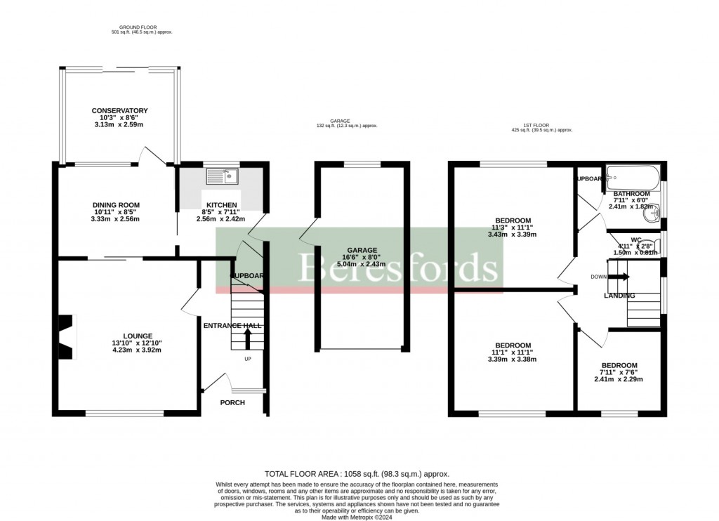 Floorplans For Norton Road, Ingatestone, Essex, CM4