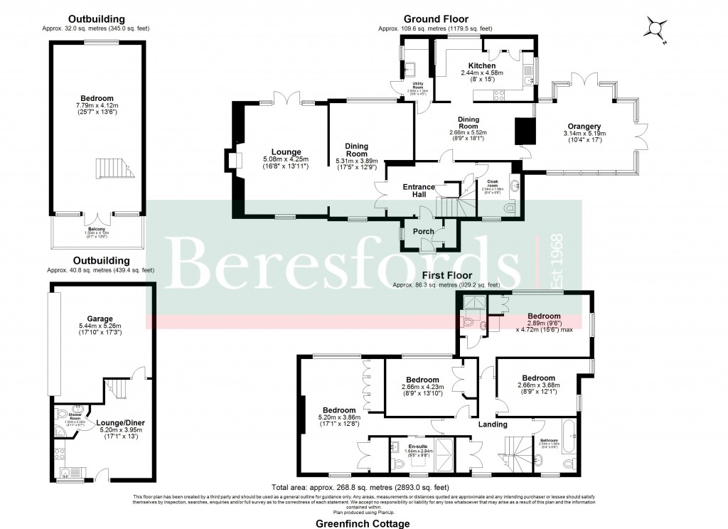 Floorplans For King Street, High Ongar, Ongar, Essex, CM5