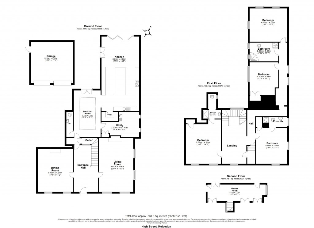 Floorplans For High Street, Kelvedon, Colchester, Essex, CO5