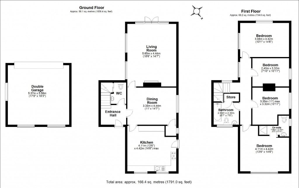 Floorplans For The Pumping Station Cottage, Great Warley Street, Great Warley, Brentwood, CM13